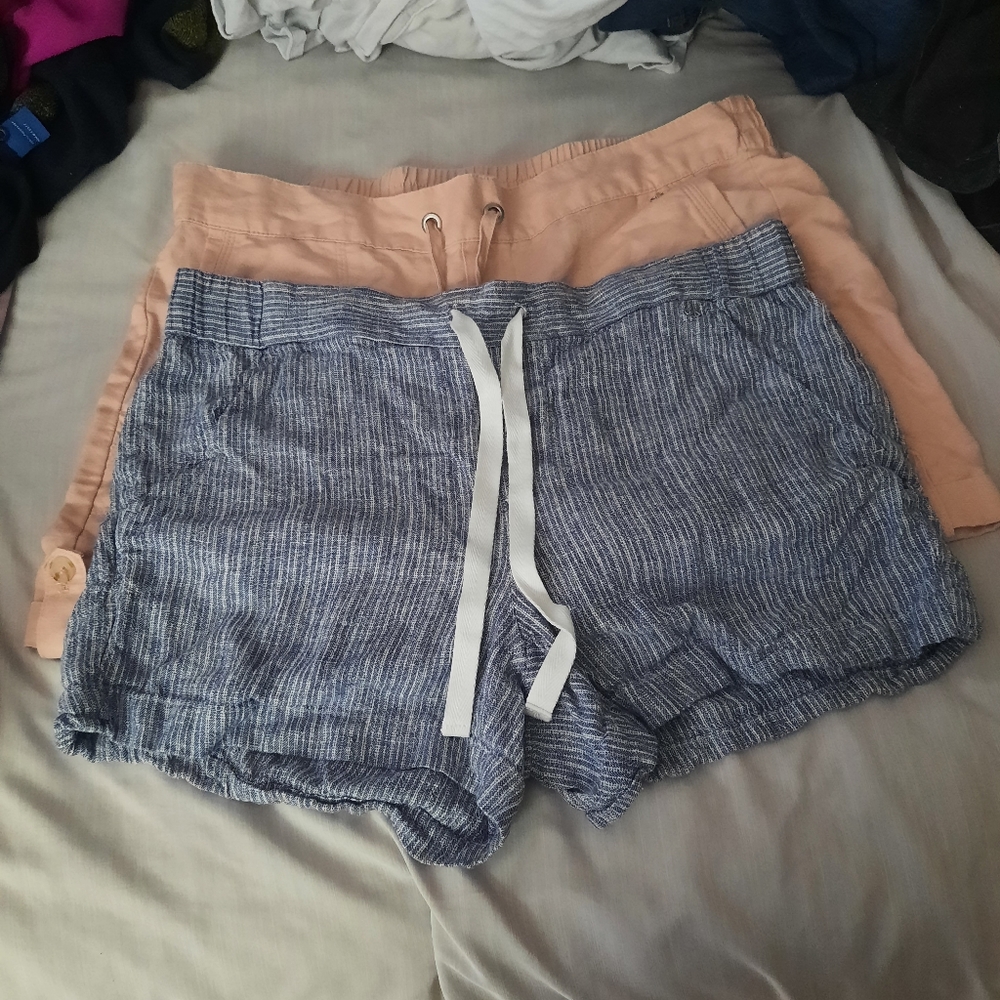 2pk New Calvin Klein linen shorts bundle